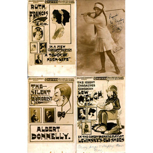 Assorted Turn of the Century Signed and Unsigned Photographs and Postcards (26)