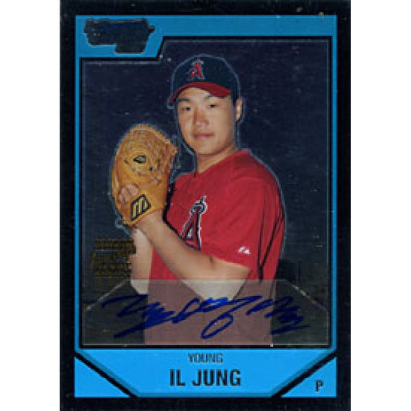 Il Jung Autographed / Signed 2007 Topps Bowman Los Angeles Angels Baseball Chrome Card