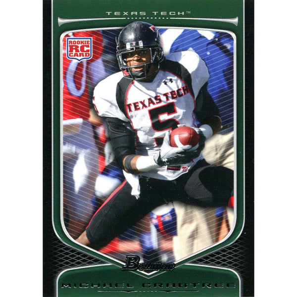 Michael Crabtree Unsigned 2009 Bowman Rookie Card