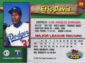 Eric Davis Autographed 1993 Topps Stadium Club Card