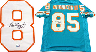Nick Buonicouti HOF 01 Autographed Miami Dolphins Jersey