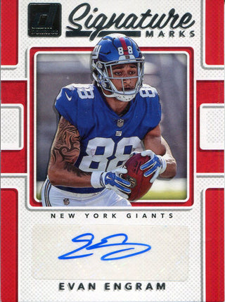 Evan Engram Autographed 2017 Donruss Signature Marks Rookie Card