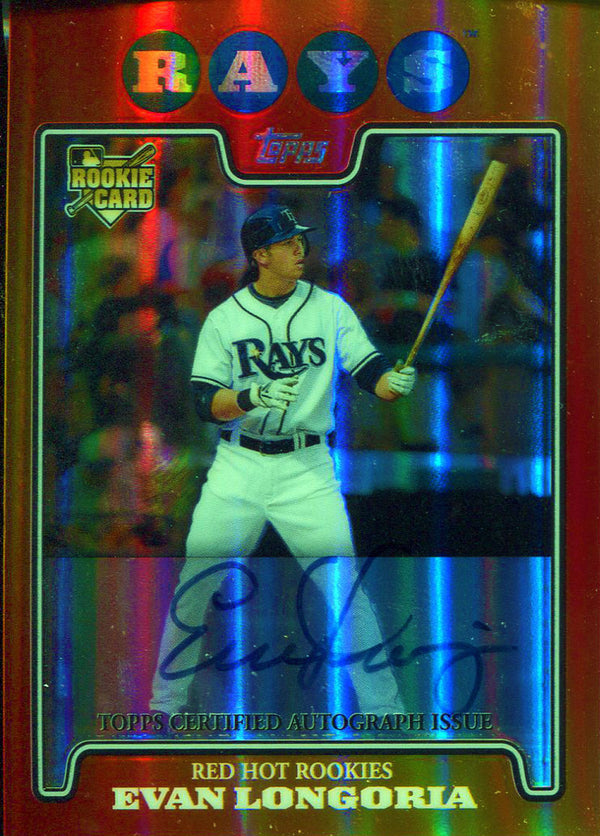 Evan Longoria Autographed 2009 Topps Card