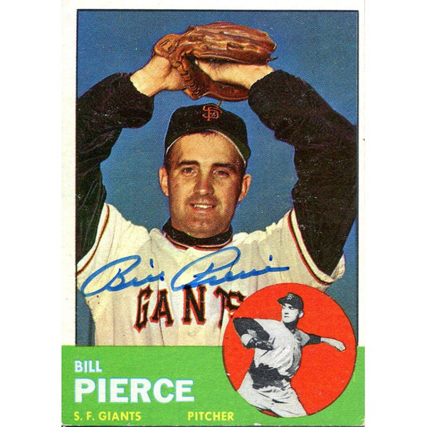 Billy Pierce Autographed 1963 Topps Card