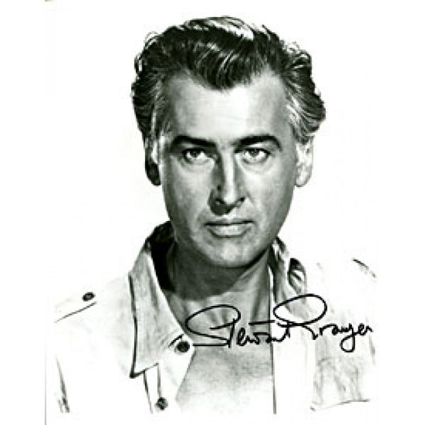 Stewart Granger Autographed / Signed Black & White 8x10 Photo (James Spence)
