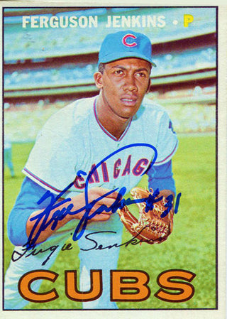 Fergie Jenkins Autographed Topps Card
