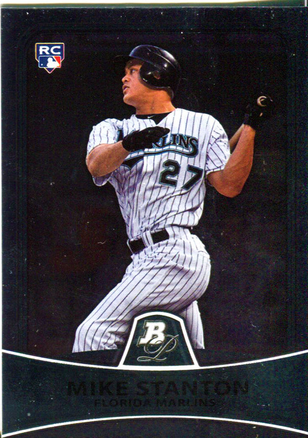 Mike Stanton Unsigned 2010 Platinum Rookie Card
