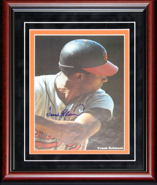 Frank Robinson Autographed Framed Magazine Page