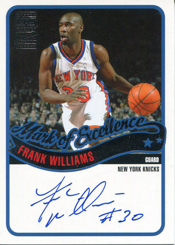 Frank Williams Autographed 2003 Topps Card