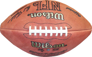 Franco Harris Autographed Official NFL Football (PSA) Back