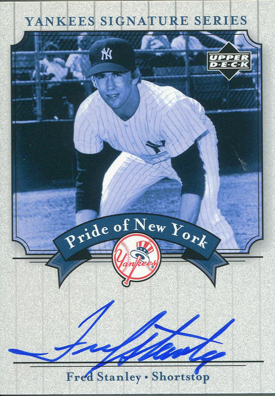 Fred Stanley Autographed 2003 Upper Deck Card