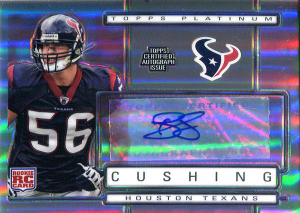 Brian Cushing Autographed 2009 Topps Platinum Rookie Card