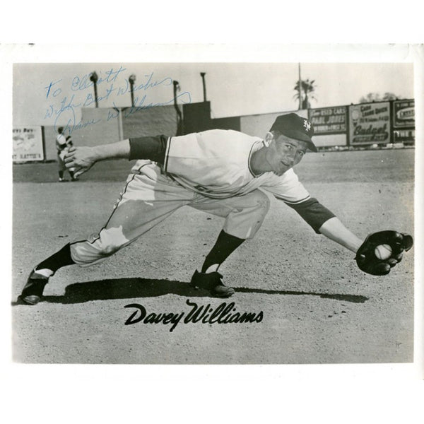 Davey Williams Autographed/Signed 8x10 Photo