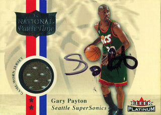 Gary Payton Autographed 2001 Fleer Card