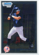 Gary Sanchez Unsigned 2010 Bowman Chrome Rookie Card