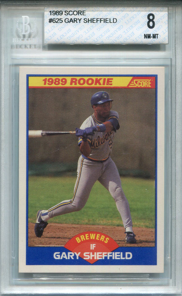 Gary Sheffield Unsigned 1989 Score Rookie Card (Beckett)
