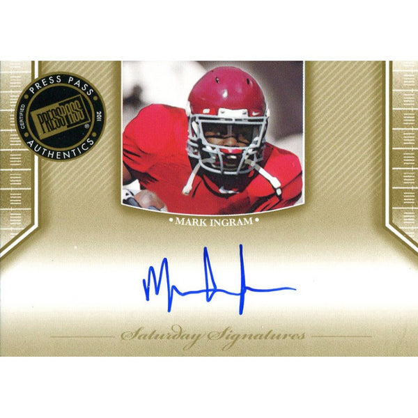 Mark Ingram Autographed 2011 Press Pass Rookie Card