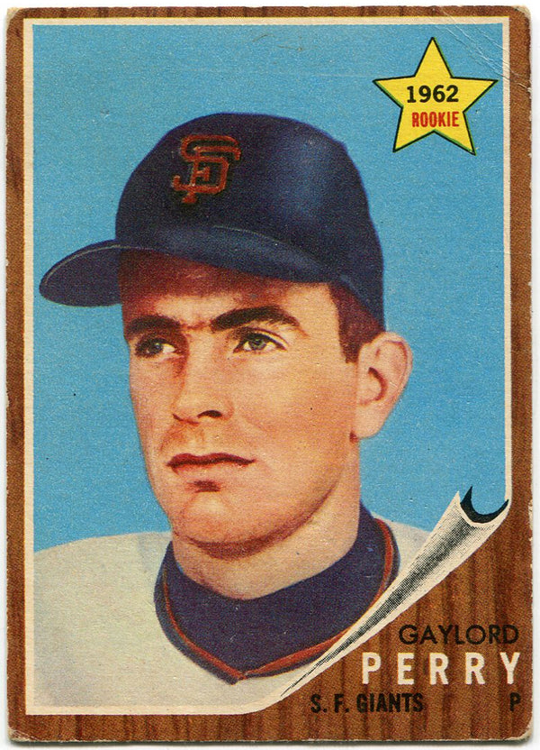 Gaylord Perry 1962 Topps Card