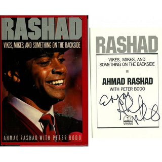 Ahmad Rashad Autographed 'Rashad' Book