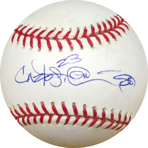 Delmon Young Autographed Baseball