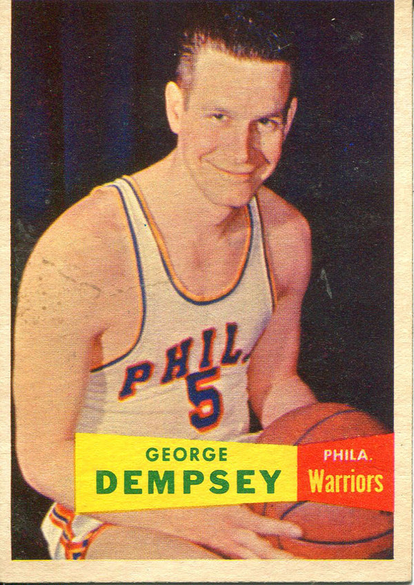 George Dempsey Unsigned 1957 Topps Rookie Card Front