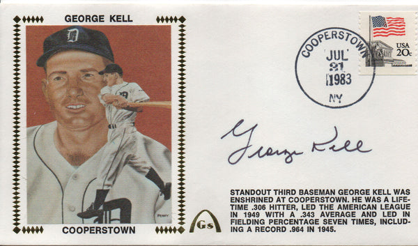 George Kell Autographed July 31, 1983 First Day Cover