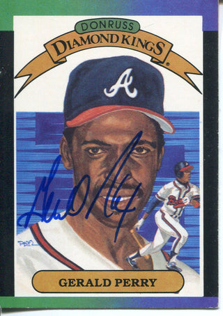 Gerald Perry Autographed 1988 Donruss Card
