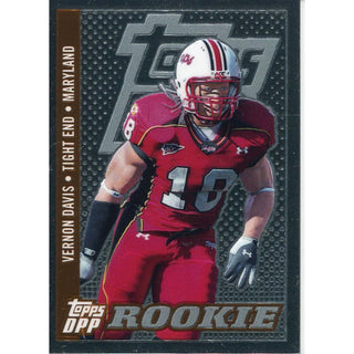 Vernon Davis Unsigned 2006 Topps DPP Rookie Card