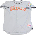 Giancarlo Stanton Unsigned Miami Marlins Game Used Jersey (MLB) Front