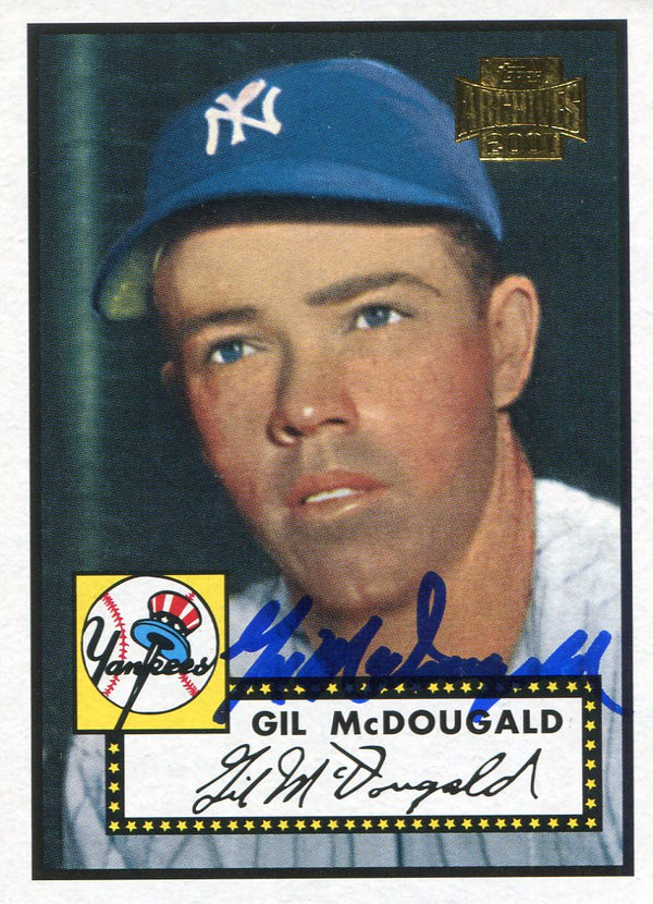 Gil McDougald Autographed 2001 Topps Archive Card