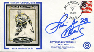 Gordie Roberts Autographed Pittsburgh Penguins 1st Day Cover