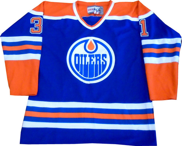 Grant Fuhr Autographed Edmonton Oilers Jersey  Front