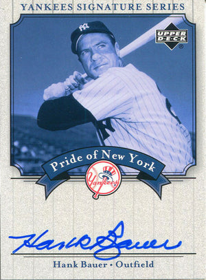 Hank Bauer Autographed 2003 Upper Deck Card