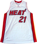 Hassan Whiteside Autographed Miami Heat White Jersey Front