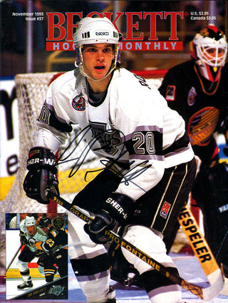 Luc Robitaille Autographed Becket Hockey Monthly