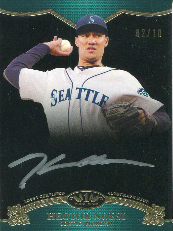 Hector Noesi Autographed 2012 Topps On he Rise Card