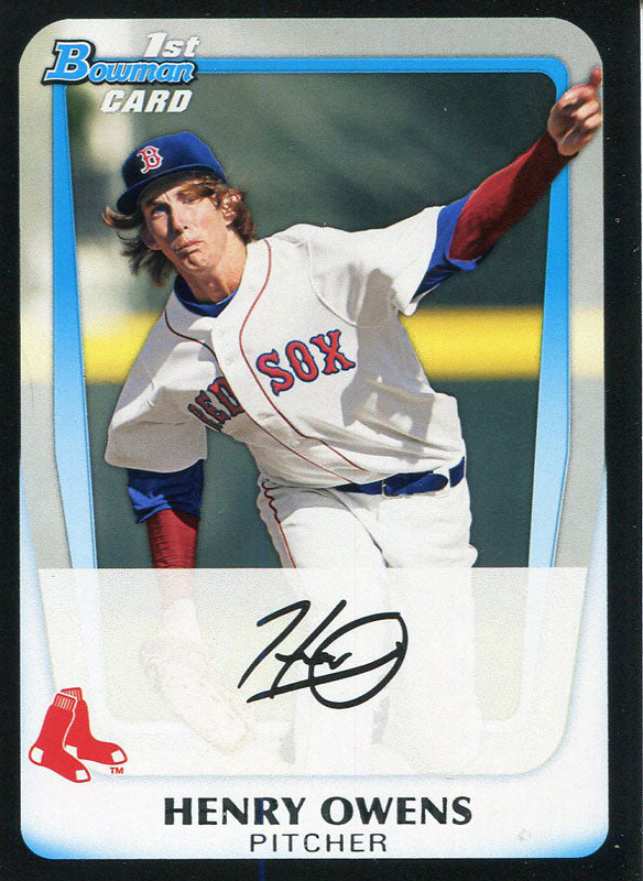 Henry Owens Unsigned 2011 Bowman Rookie Card