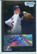 Henry Owens Autographed 2010 Bowman Chrome Rookie Card