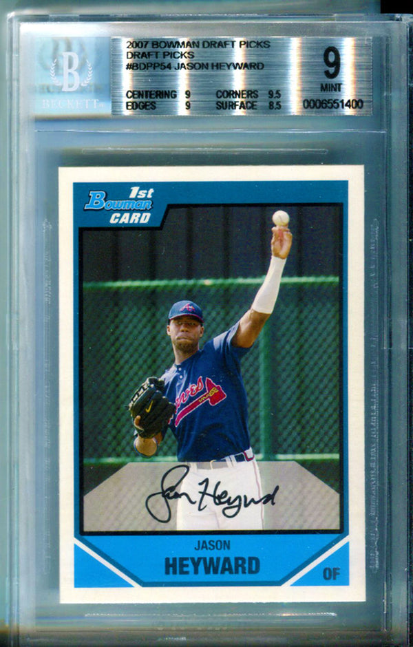 Jason Heyward Unsigned 2007 Bowman Topps Card