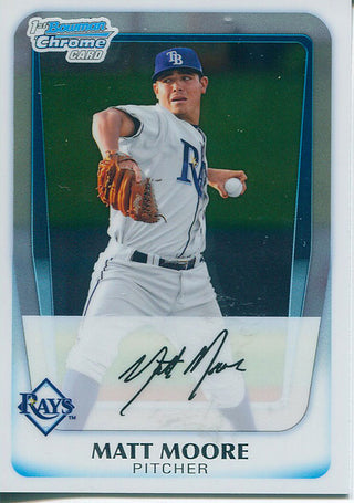 Matt Moore Unsigned 1st Bowman Chrome Card