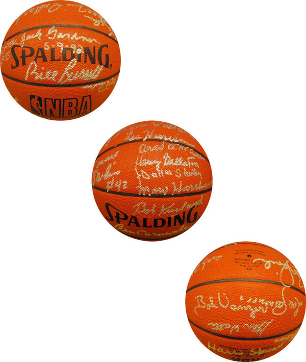 Hall of Famers Autographed Official Leather Basketball