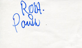 Robert Parish Autographed 3x5 Index Card