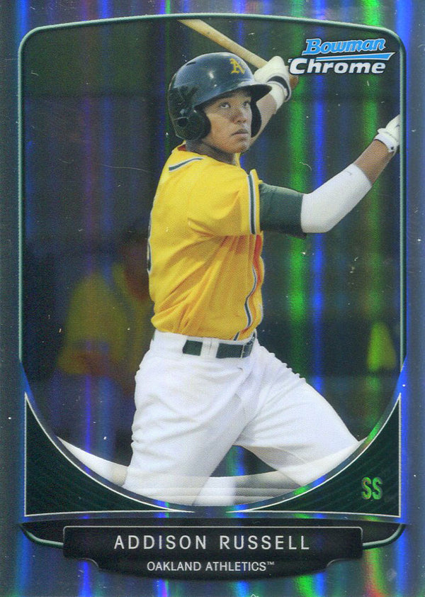 Addison Russell 2013 Topps Bowman Chrome Reflactor Rookie Card