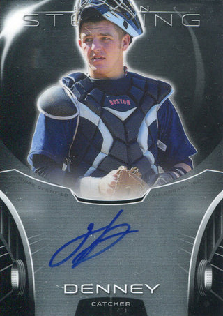 Jon Denney Autographed 2013 Topps Bowman Sterling Prospects Card