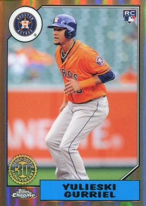 Yulieski Gurriel 2017 Topps Chrome 30th Anniversary Rookie Card
