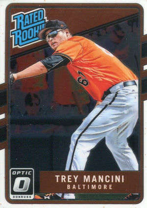 Trey Mancini 2017 Donruss Optic Rated Rookie Card
