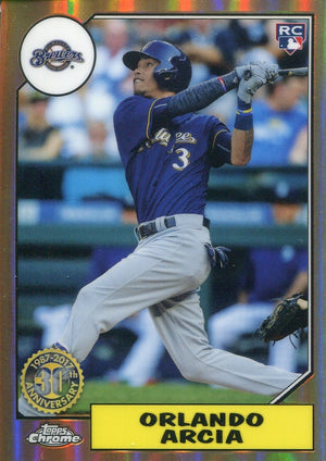 Orlando Arcia 2017 Topps Chrome 30th Anniversary Rookie Card