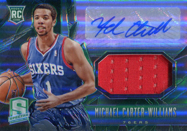 Michael Carter Autographed 2014 Panini Spectra Rookie Card