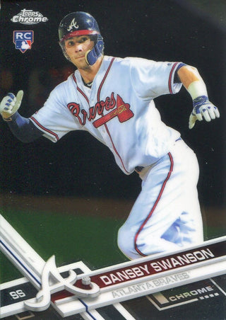 Dansby Swanson 2017 Topps Chrome Rookie Card