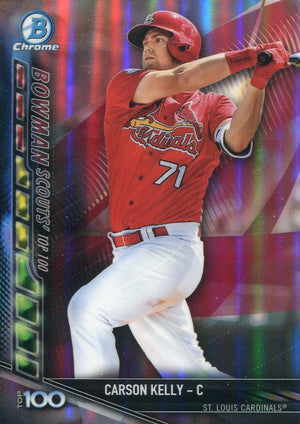 Carson Kelly 2017 Bowman Chrome Top 100 Rookie Card
